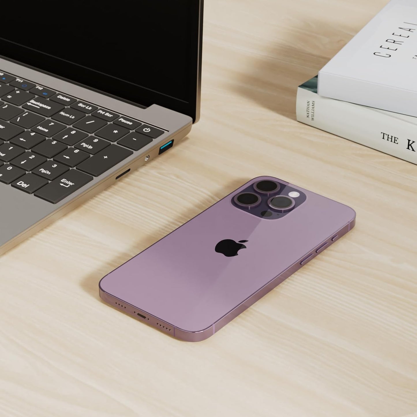 Apple iPhone 14 Pro Max, 1TB, Deep Purple - Unlocked (Renewed)