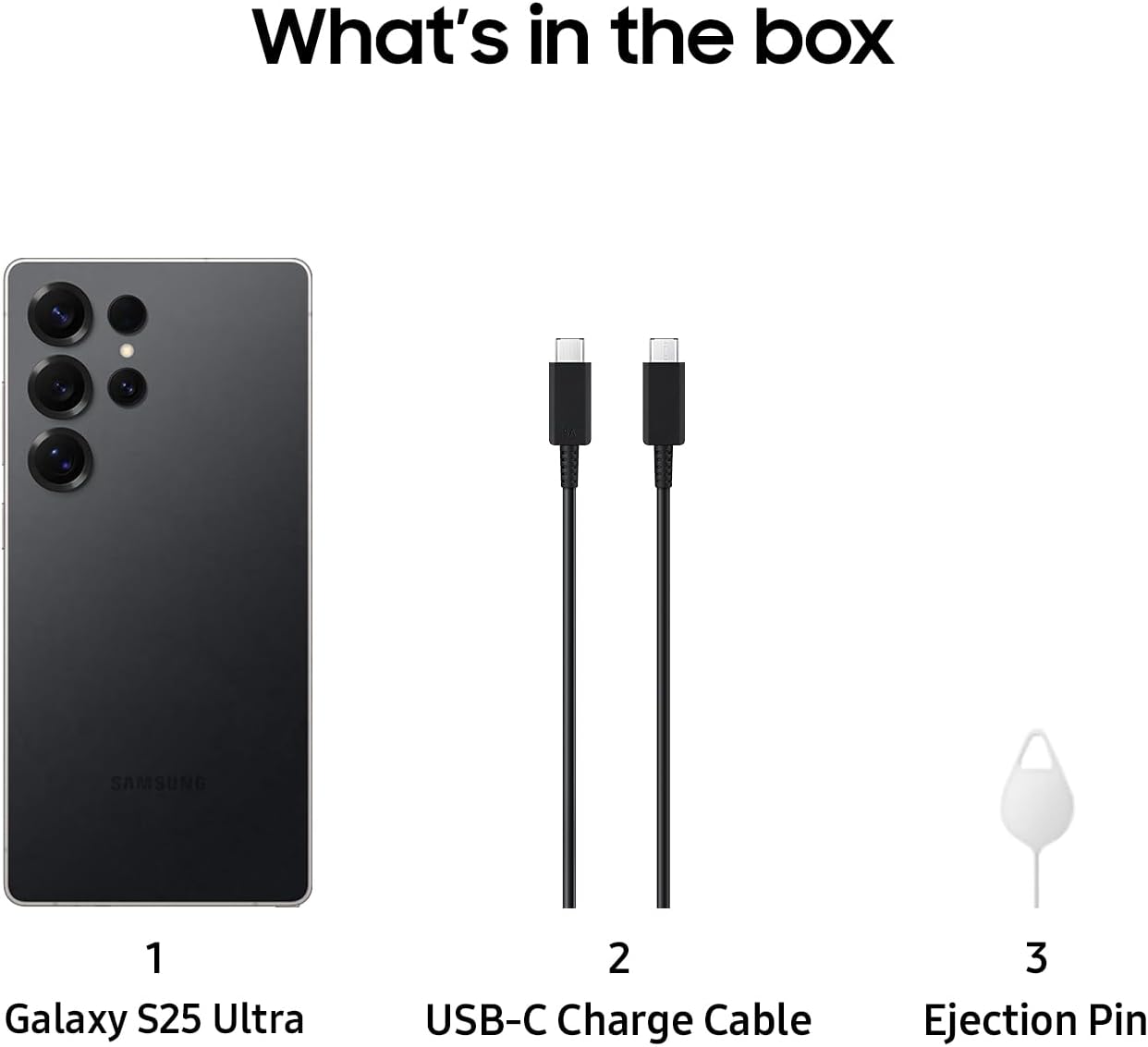 SAMSUNG Galaxy S25 Ultra, 512GB Smartphone, Unlocked Android, AI Night Mode Camera, Snapdragon 8 Elite Fast Processor, 5000mAh Battery, Built-in S Pen, 2025, US 1 Yr Warranty, Titanium Black